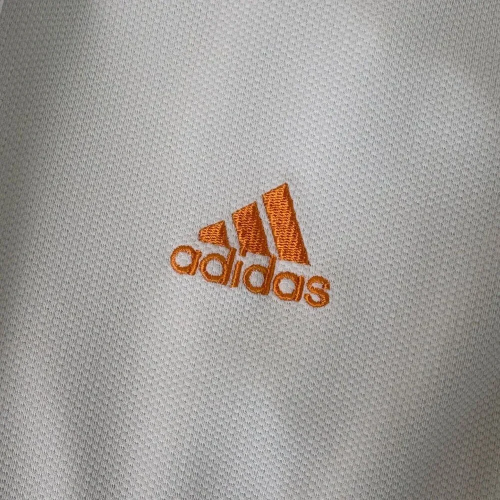 Adidas‎ University of Tennessee Polo Shirts Mens XL White Black Logo Volunteers